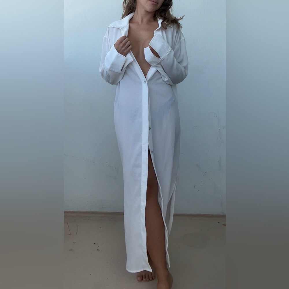 Long maxi cover up top